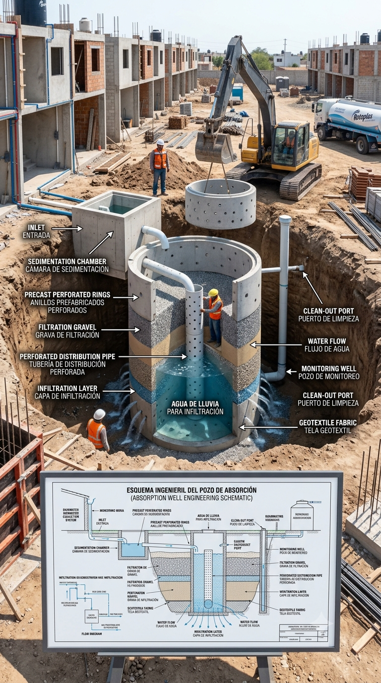 kubo ingenieria hidraulica pozo absorcion